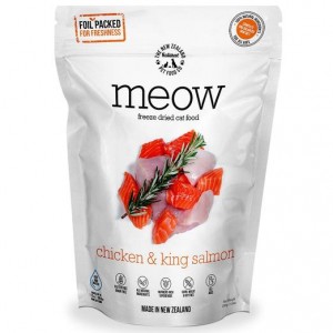 Meow Freeze Dried Cat Food Chicken & King Salmon 280g